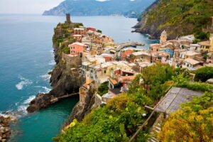 Seaside Italian village in Terre, Italy